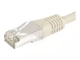 EXERTIS CONNECT CAT.6a F/UTP komutacinis kabelis, pilkas, 7,5 m, 10Gbps, Slim Boot 859508
