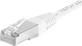 EXERTIS CONNECT Cat.6a F/UTP komutacinis kabelis, baltas, 20 m, 10Gbps, plonas snagless apsauga 859586