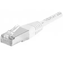 EXERTIS CONNECT Cat.6a F/UTP komutacinis kabelis, 25m, baltas, 10Gbps, plonas snagless apsauginis antgalis 859587