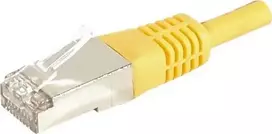 EXERTIS CONNECT Cat.6a F/UTP komutacinis kabelis, 20 m, geltonas, 10Gbps, plonas snagless apsauginis dangtelis 859571