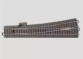 Märklin H0 C-Track plonas kairysis iešmas su pylimu, 236,1 mm, rankinis, AC 24711