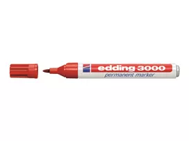 Edding 3000 Permanent Marker Set 4-3000-4-1999, juodas/raudonas/mėlynas/žalias, atsparus vandeniui 79628