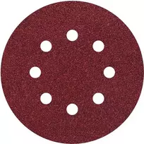 Wolfcraft 3180000 kibiosios juostos šlifavimo diskai, 125 mm, grūdėtumas 24, 5 vnt.