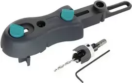 Wolfcraft 6960000 terasos gręžimo rinkinys | 6 dalių HSS nusklembimo ir piloto grąžtai medienai, WPC, BPC