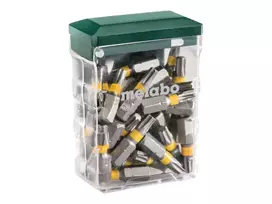 Metabo 626712000 25 dalių TX20 saugos Torx antgalių rinkinys su magnetiniu antgalių laikikliu