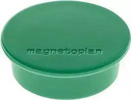 Magnetoplan Discofix apvalus magnetas žalias, pilnojo šerdies feritas, 2,2 kg, 10 vnt. pakelis, 1662005