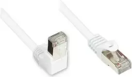 GoodConnections Cat. 5e F/UTP tinklo kabelis, 3m, baltas, kampuotas į tiesų RJ45 805W-030EWI