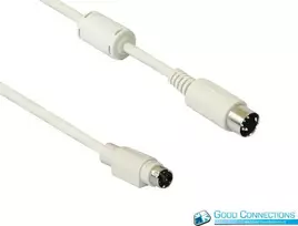 Good Connections PS/2 į AT klaviatūros adapterio kabelis (Mini DIN 6-pin male į DIN 5-pin male, 0,2 m, juodas) 4251-STS