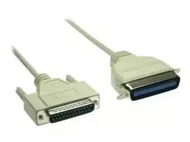 GoodConnections Premium lygiagretusis spausdintuvo kabelis, DB25 male į Centronics 36 male, 0,6 m, pilkas, dvigubai ekranuotas 4090-06