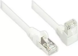 Good Connections 806W-003W Cat.6 S/FTP PiMF tinklo kabelis, 250 MHz, RJ45, 90° kampu žemyn, baltas, 0,25 m