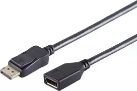 SHIVERSPEAKS DisplayPort 1.2 prailginimo kabelis 4K 60Hz 1,5 m juodas 10-48155