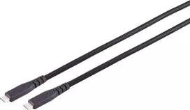 S CONN MAXIMUM CONNECTIVITY USB-C į USB-C kabelis 3.2 Gen 2x2, 20Gbps, 100W PD, 4K vaizdas, 2m, TPE, juodas (13-57035)