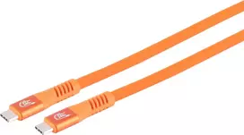 S CONN MAXIMUM CONNECTIVITY USB-C įkrovimo kabelis, 3.2, 240W, oranžinis, 4m (14-77407)