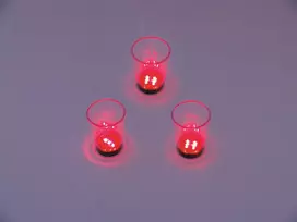 EUROPALMS LED stikliukai 2cl su kauliukų žaidimu, raudoni, 3 vnt. 83309050