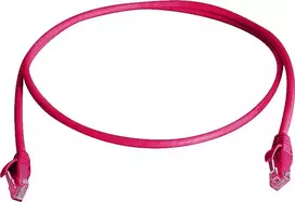 TELEGÄRTNER 100008898 CAT 6 RJ45 komutacinis kabelis, 7,5 m, raudonas, LSZH, U/UTP, atsparus liepsnai
