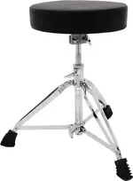 DIMAVERY DT-80 būgnininko kėdė, apvali sėdynė, reguliuojamas aukštis 480-600 mm, dvigubai sutvirtintas trikojis, juoda 26031100