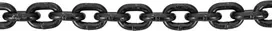ACCESSORY Apvali plieninė grandinė 8mm GK8 juoda 1m (5030160E)