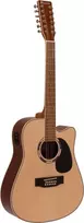 DIMAVERY DR-612 12 stygų akustinė western gitara, Natural 26231281