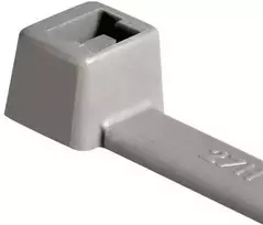 HellermannTyton 116-01818 pilkos spalvos poliamidiniai laidų raiščiai, 100 mm x 2,5 mm, 22 mm ryšulio skersmuo, 100 vnt. pakuotė