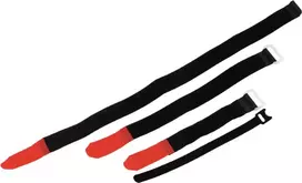 ACCESSORY kibioji juosta kabelių rišimui 25x300mm juoda, 10 vnt. (30006030)