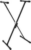 Dimavery SVT-1 klaviatūros stovas X formos su fiksatoriumi, reguliuojamo aukščio, 20 kg apkrova, juodas