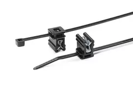 HellermannTyton T30REC4A-PA66HS/PA66HIRHS-BK juodas karščiui atsparus ir smūgiams atsparus kabelių raištis 150x3.5mm, 500 vnt. pakuotė 150-76090