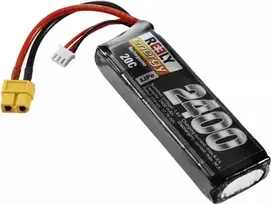 Reely LiPo akumuliatorius 7,4 V 2400 mAh 2S 20C Softcase XT60 (RE-7853244)