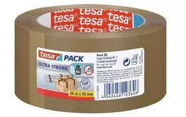tesa ULTRA STRONG 57177 pakavimo juosta ruda 66 m x 50 mm, 6 ritinėliai