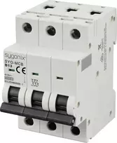 Sygonix SY-6440992 SYG-MCB 3P/B13/6KA automatinis grandinės pertraukiklis, 3 polių, 13A, 415V, 6kA