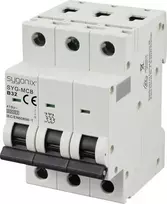 SYGONIX SY-6441064 3 polių 32A B tipo automatinis jungiklis 6kA 415V AC