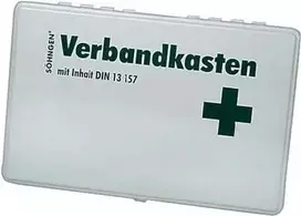 SÖHNGEN RIEL DIN 13157 pirmosios pagalbos dėžutė, ABS plastikas, oranžinė, tvirtinama prie sienos 3003046