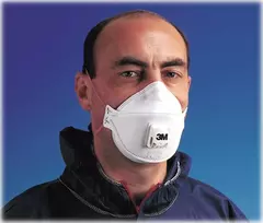 3M Aura 9332+ FFP3 vienkartinis respiratorius su Cool Flow vožtuvu, 10 vnt.