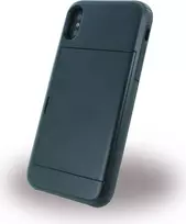CYOO Slid Style dėklas su kortelių skyriumi Apple iPhone X - juodas