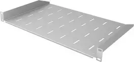 IT-BUDGET 19 inch fiksuota stelažo lentyna, 1U, 300 mm gylio, 15 kg apkrova, šviesiai pilka 90ITB19FB300G