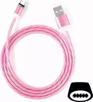 CYOO Flow Light USB-C laidas 1 m, rožinis, su šviečiančiu LED srauto efektu CY120984