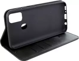 CYOO Premium BookCase dėklas Apple iPhone 13 mini - juodas sintetinės odos portfelio tipo dėklas CY122554