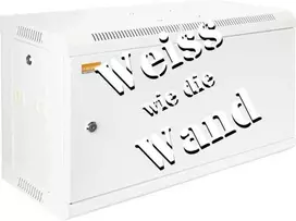 IT-BUDGET 19 inch sieninis tinklo spintelė SWA - 6U - 600x300 mm - vientisos plieno durelės - nuimamos šoninės panelės - priedų rinkinys - grynai balta (90ITB19WS663MW)