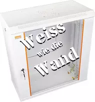 IT-BUDGET 19 inch sieninis tinklo spintos SWA 12U 600x300mm su stiklinėmis durelėmis, nuimamais šonais, grynai balta 90ITB19WS1263GW