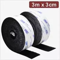 Quadrios 24CA321 lipni kibioji juosta 3 m x 3 cm, juoda