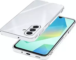 CYOO Crystal Clear dangtelis Samsung Galaxy A17 5G - permatomas TPU galinis dangtelis su apsauga nuo pageltimo, smūgių sugerimu ir iškilusiais kraštais CY123989