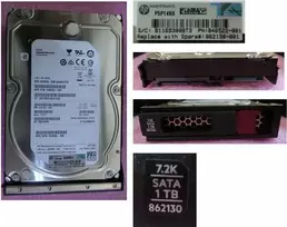 HPE 1TB SATA 6G 7.2K LFF LP kietasis diskas (861686-S21)