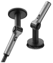 HOTO Flexi Cordless Spin Scrubber QWQJA08 (HFE0030GL) - teleskopinė elektrinė šepečių valymo mašina su 3 galvutėmis, IPX7, USB-C