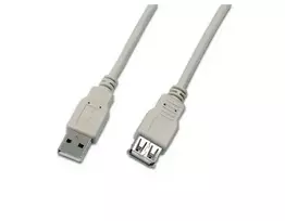 Wirewin USB 2.0 prailginimo kabelis A male to A female 5m pilkas USB A-A MF 5.0 GR