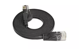 Wirewin Cat.6 Slim Ethernet tinklo kabelis U/UTP 20m juodas PKW-SLIM-KAT6 20.0 SW