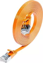 Wirewin Triotronik PKW-STP-SLIM-KAT6 5.0 OR Cat6 U/FTP plonas Ethernet tinklo kabelis, RJ45 male to male, 5 m, oranžinis