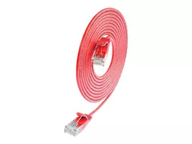 Wirewin SLIM UL6 10 RT – Cat.6 Slim-Light tinklo kabelis, U/UTP, 10 m, raudonas PKW-LIGHT-K6 10.0 RT