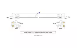 Wirewin Triotronik Cat6 U/UTP tinklo kabelis 0,5 m, pilkas, PKW-TOUGH-K6 0.5