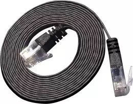 Wirewin Cat.6 Slim tinklo kabelis U/UTP 25 m juodas PKW-SLIM-KAT6 25.0 SW