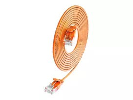 Wirewin SLIM UL6 5 OR – Cat.6 SLIM-Light tinklo kabelis, U/UTP, 5,0 m, oranžinis (PKW-LIGHT-K6 5.0 OR)