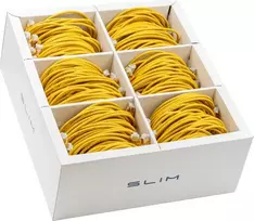 Wirewin SLIM-LS-K6A 3.0 YE 36 Cat6a U/FTP plonas Ethernet tinklo kabelis, 3m, geltonas, 36 vnt.